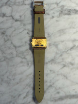 Cartier - Pre-owned Yellow Gold Tank Divan 32 x 25mm Silver Dial Diamond Bezel WA301071