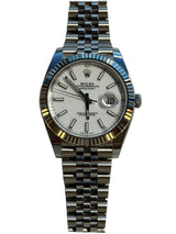 Rolex - Pre-owned Datejust 41 White Index Dial Jubilee Bracelet 126334