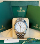 Rolex - Pre-owned Datejust 41 White Index Dial Jubilee Bracelet 126334