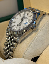 Rolex - Pre-owned Datejust 41 White Index Dial Jubilee Bracelet 126334