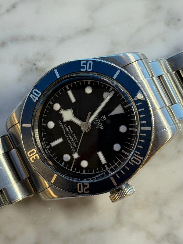 Tudor - Pre-owned Black Bay Heritage Blue Bezel Oyster Bracelet 79230B