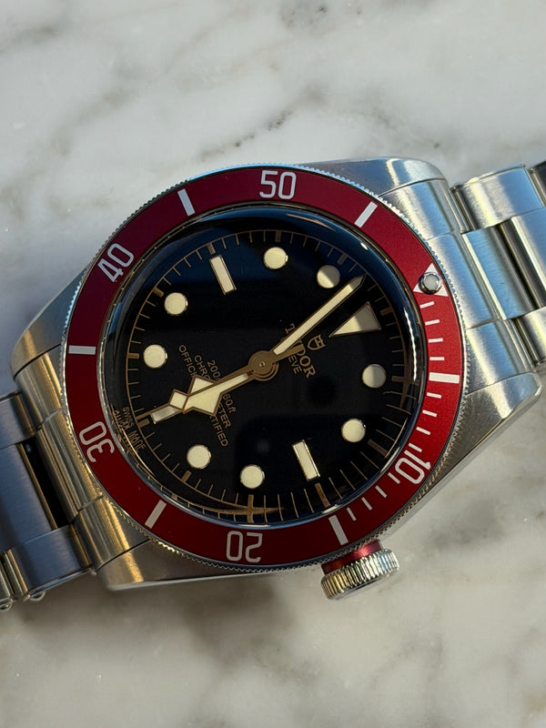 Tudor - Pre-owned Black Bay Heritage Red Bezel Oyster Bracelet 79230R