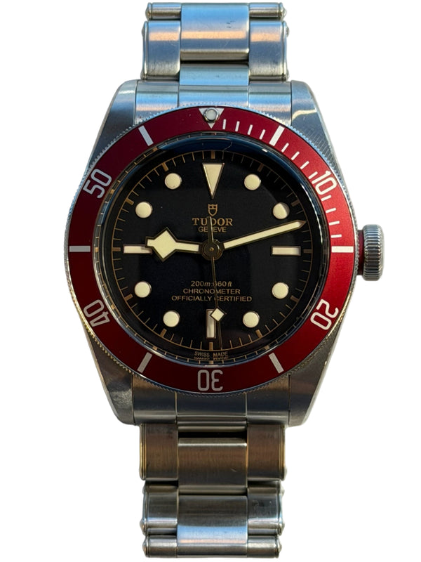 Tudor - Pre-owned Black Bay Heritage Red Bezel Oyster Bracelet 79230R