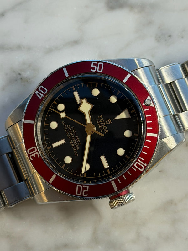Tudor - Pre-owned Black Bay Heritage Red Bezel Oyster Bracelet 79230R