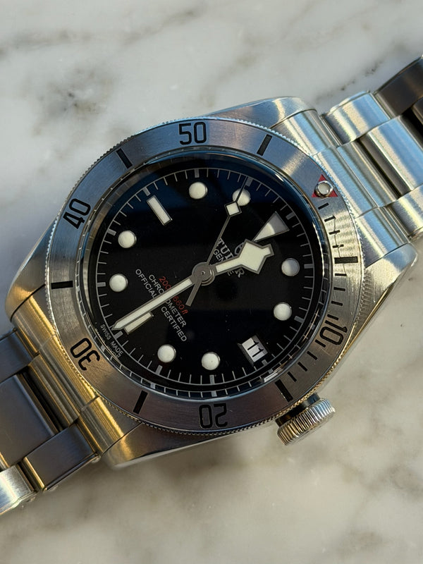 Tudor - Pre-owned Black Bay Heritage Silver Bezel Oyster Bracelet 79730