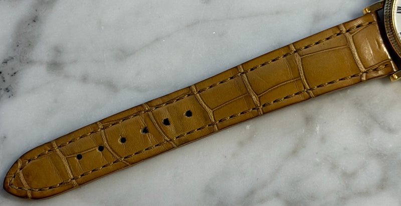 Patek Philippe - Pre-owned Yellow Gold Calatrava White Dial 7119J