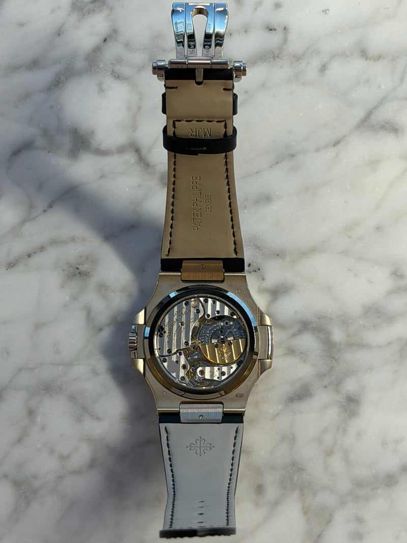 Patek Philippe - Pre-owned White Gold Nautilus Grey Dial 5712G