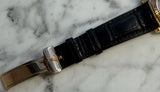 Rolex - Pre-owned Rose Gold Day-Date 36 Silver Dial Leather Strap 118135