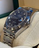 Rolex - Pre-owned Datejust 41 Rhodium Diamond Dial Oyster Bracelet 116334