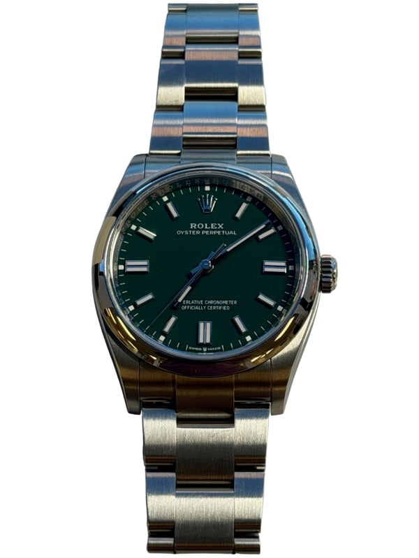Rolex - Pre-owned Oyster Perpetual 36 Green Dial 126000
