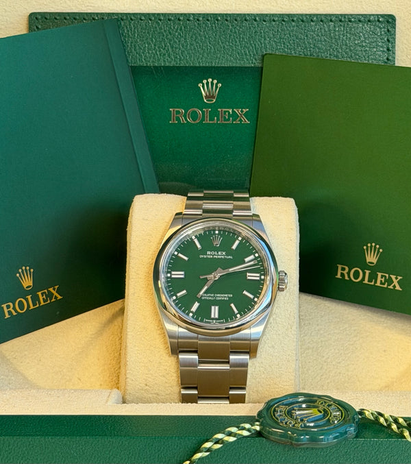 Rolex - Pre-owned Oyster Perpetual 36 Green Dial 126000