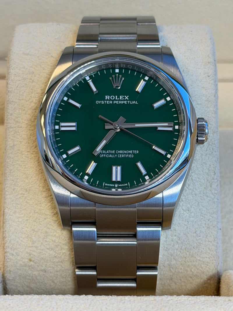 Rolex - Pre-owned Oyster Perpetual 36 Green Dial 126000