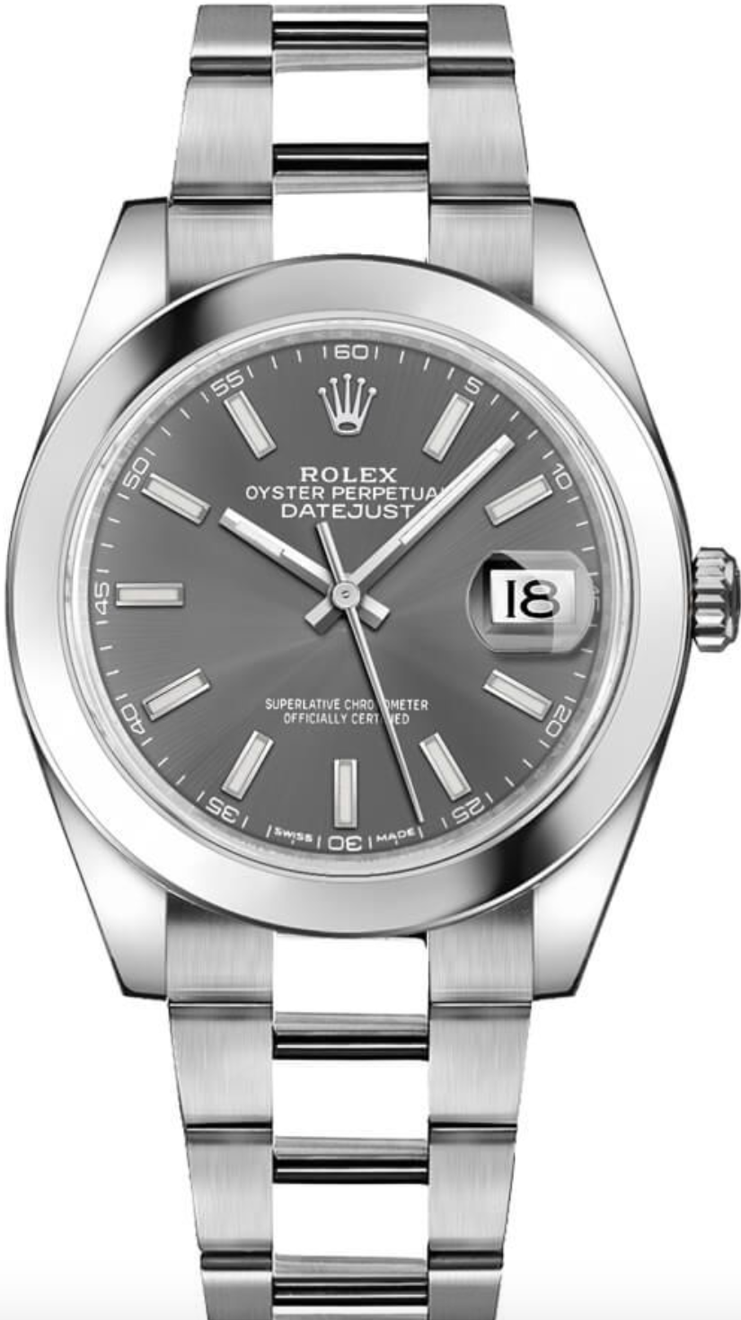 Rolex Unworn Datejust 41mm Slate/Gray Dial Oyster Bracelet 126300