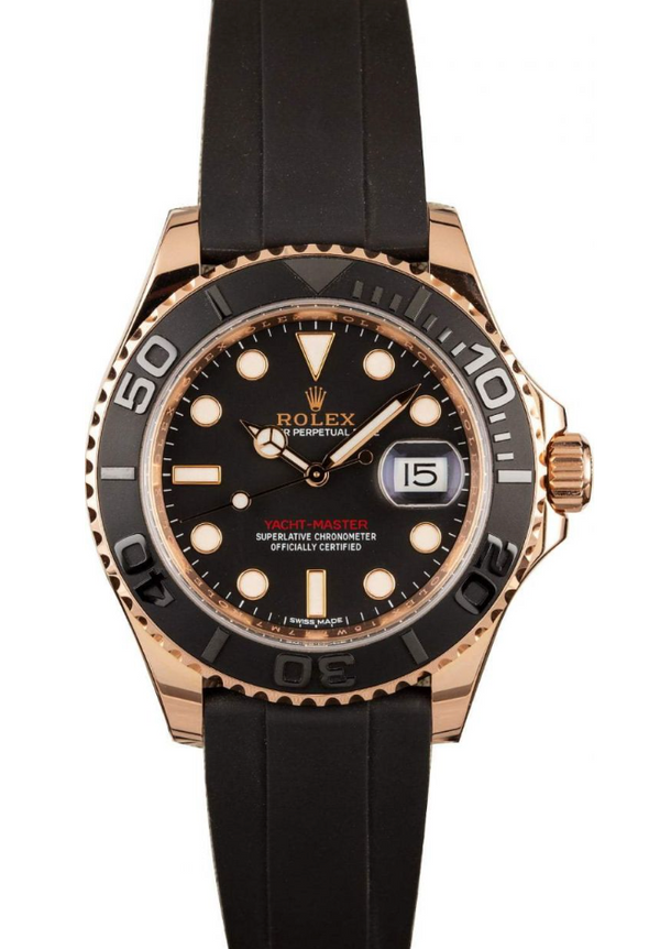 Rolex - Pre-owned Rose Gold Yacht-Master 116655