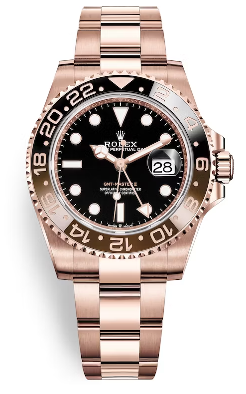 Rolex - Pre-owned Rose Gold GMT Master II 126715CHNR Rootbeer