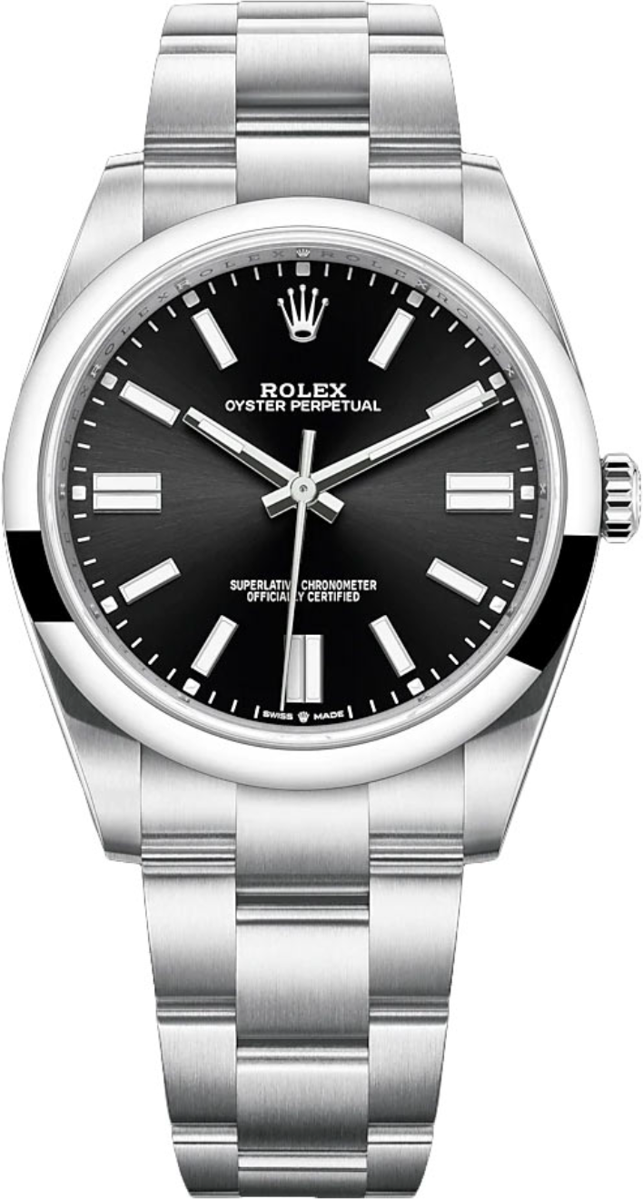 Rolex - Pre-owned Oyster Perpetual 41mm Black Dial 124300