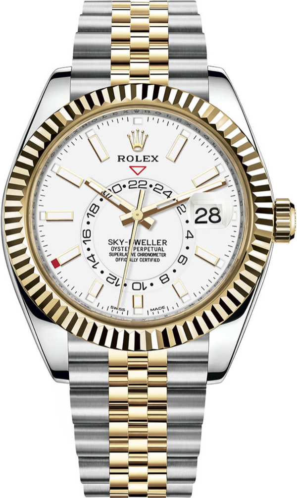 Rolex - Unworn Two Tone Sky-Dweller White Dial 326933