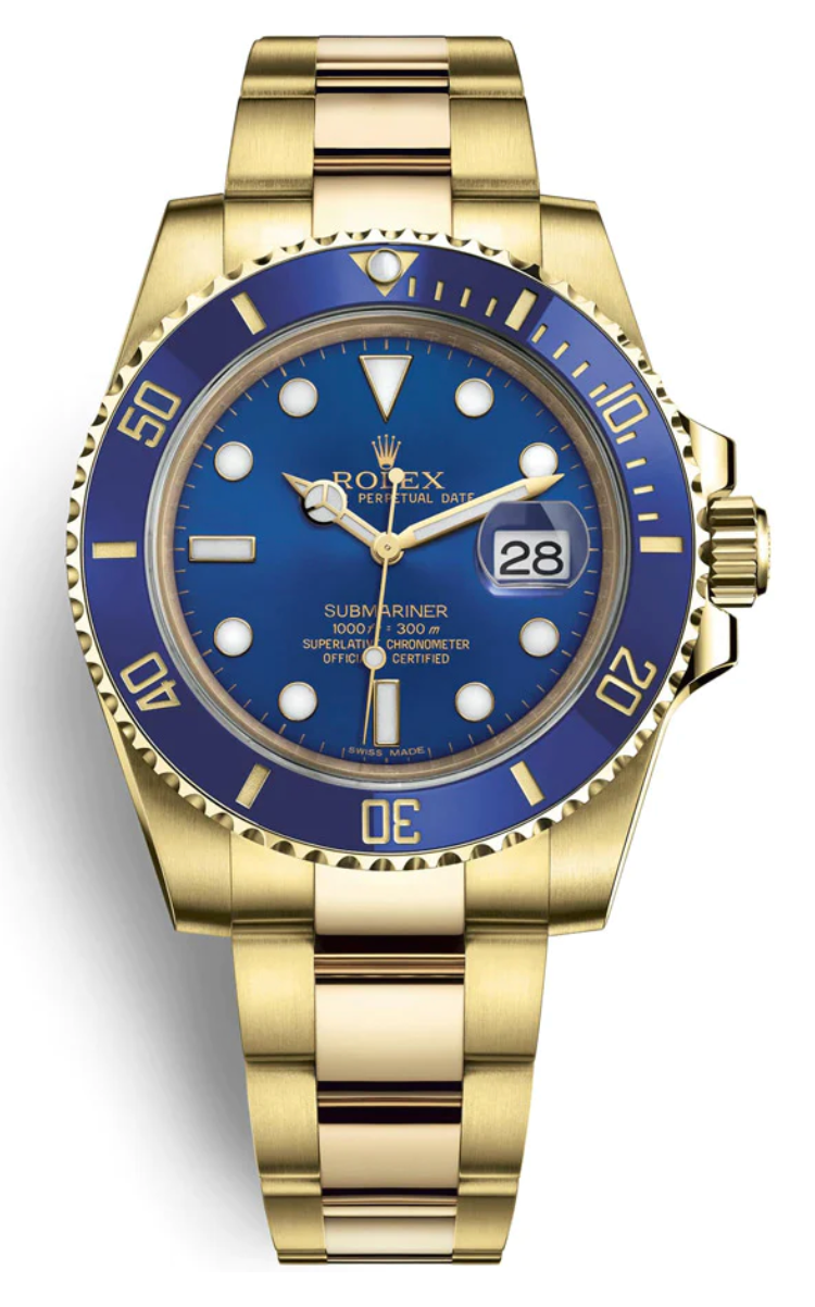 Rolex - Unworn Yellow Gold Submariner Blue Dial 116618LB Bluesy