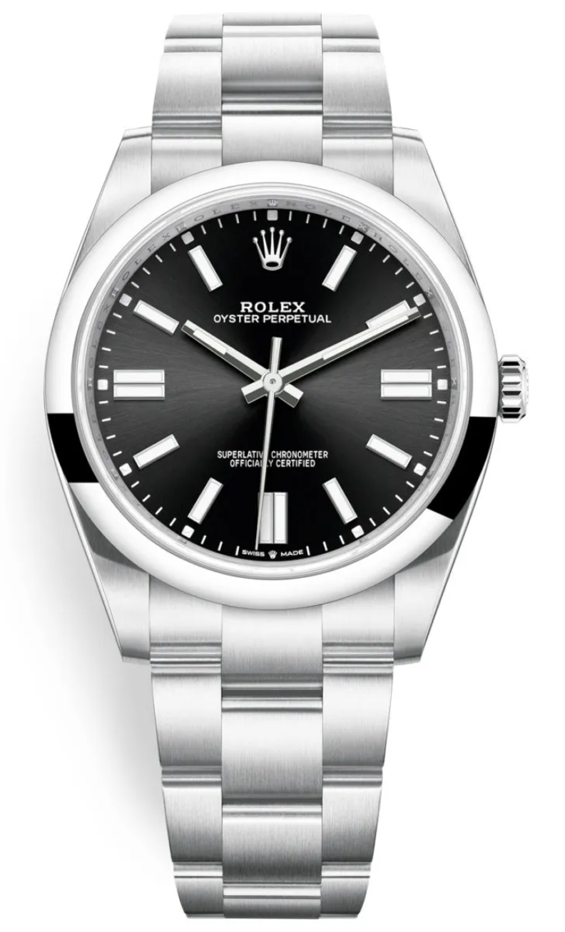 Rolex - Pre-owned Oyster Perpetual 41mm Black Dial 124300
