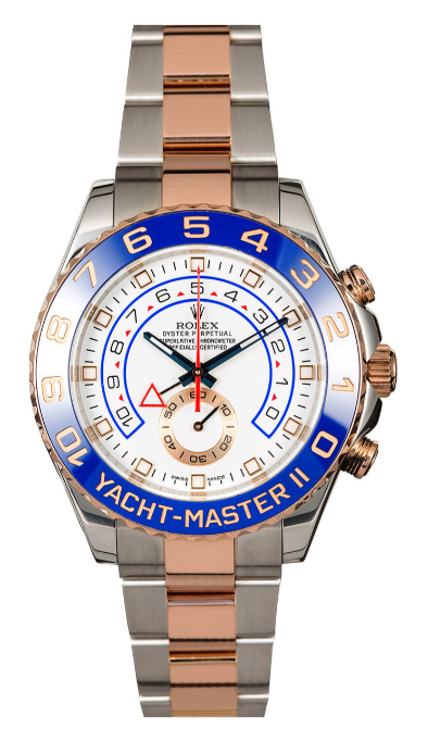 Rolex - Pre-owned Two Tone Rose Gold Yacht-Master II 44mm 116681