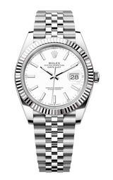 Rolex - Unworn Datejust 41 White Index Dial Jubilee Bracelet 126334