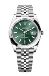 Rolex - Unworn Datejust 41 Green Index Dial Jubilee Bracelet 126300