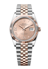 Rolex - Unworn Two Tone Rose Gold Datejust 36 Pink Diamond VI Dial Jubilee Bracelet 126231