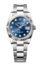 Rolex - Unworn Datejust 36 Blue Diamond Dial Oyster Bracelet 126234