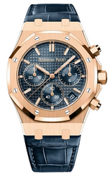 Audemars Piguet - Unworn Rose Gold Royal Oak Chronograph Blue Dial 26240OR