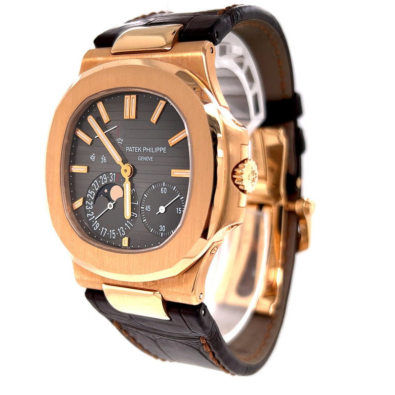 Patek Philippe - Pre-owned Rose Gold Nautilus 5712R Moonphase