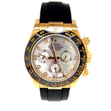 Rolex - Pre-Owned Yellow Gold Daytona 116518LN Mother of Pearl