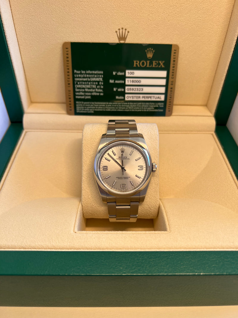 Rolex - Pre-owned Explorer 36mm Silver Dial 116000