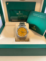 Rolex - Unworn Oyster Perpetual 41mm Yellow Dial 124300