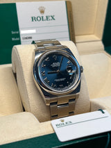 Rolex - Pre-owned Datejust 36mm Blue Roman Dial 116200