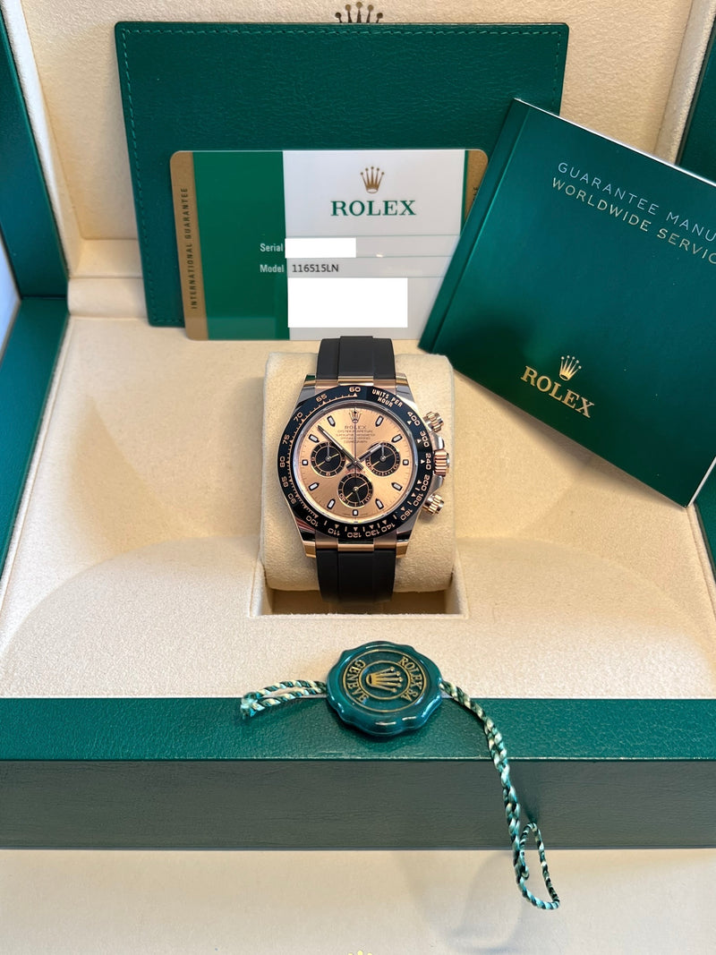 Rolex - Pre-owned Rose Gold Daytona 116515LN Pink Dial