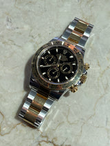 Rolex - Pre-owned Two Tone Daytona Black Dial 116503