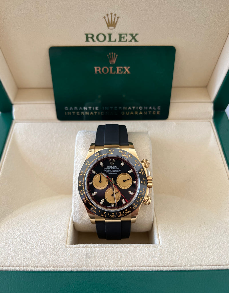 Rolex Pre-owned Yellow Gold Daytona Paul Newman Black Dial