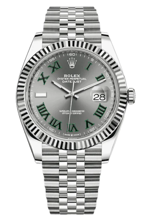 Rolex - Unworn Datejust 41mm Wimbledon Dial Jubilee Bracelet 126334