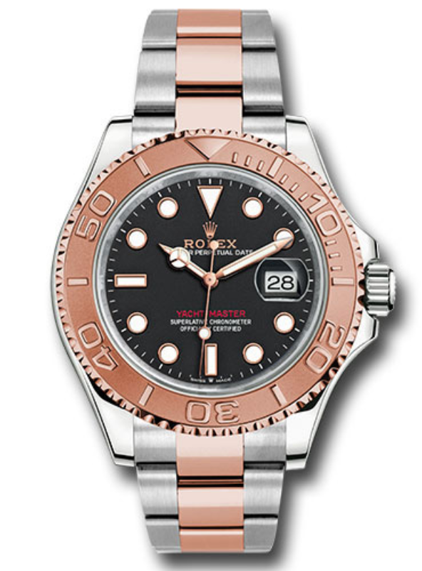 Rolex - Unworn Two Tone Rose Gold Yacht-Master 40mm 126621 Black Dial