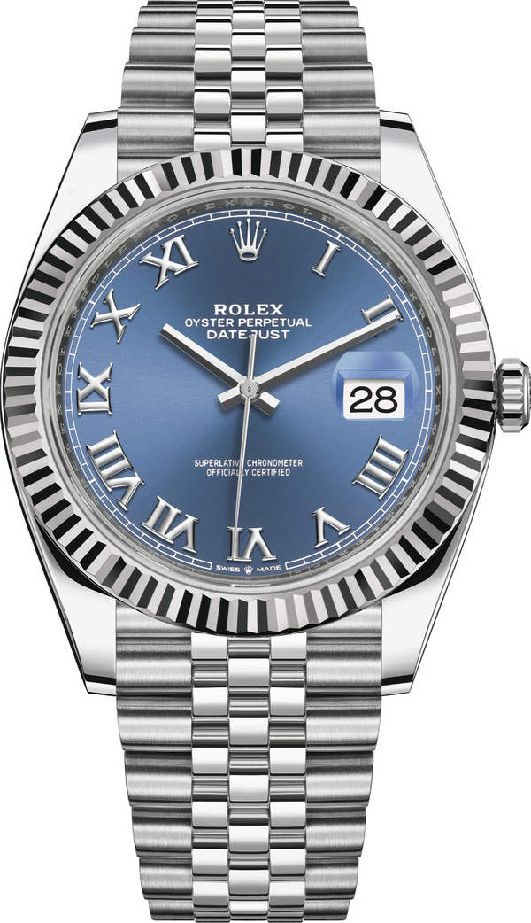 Rolex - Unworn Datejust 41mm Blue Roman Dial Jubilee Bracelet 126334