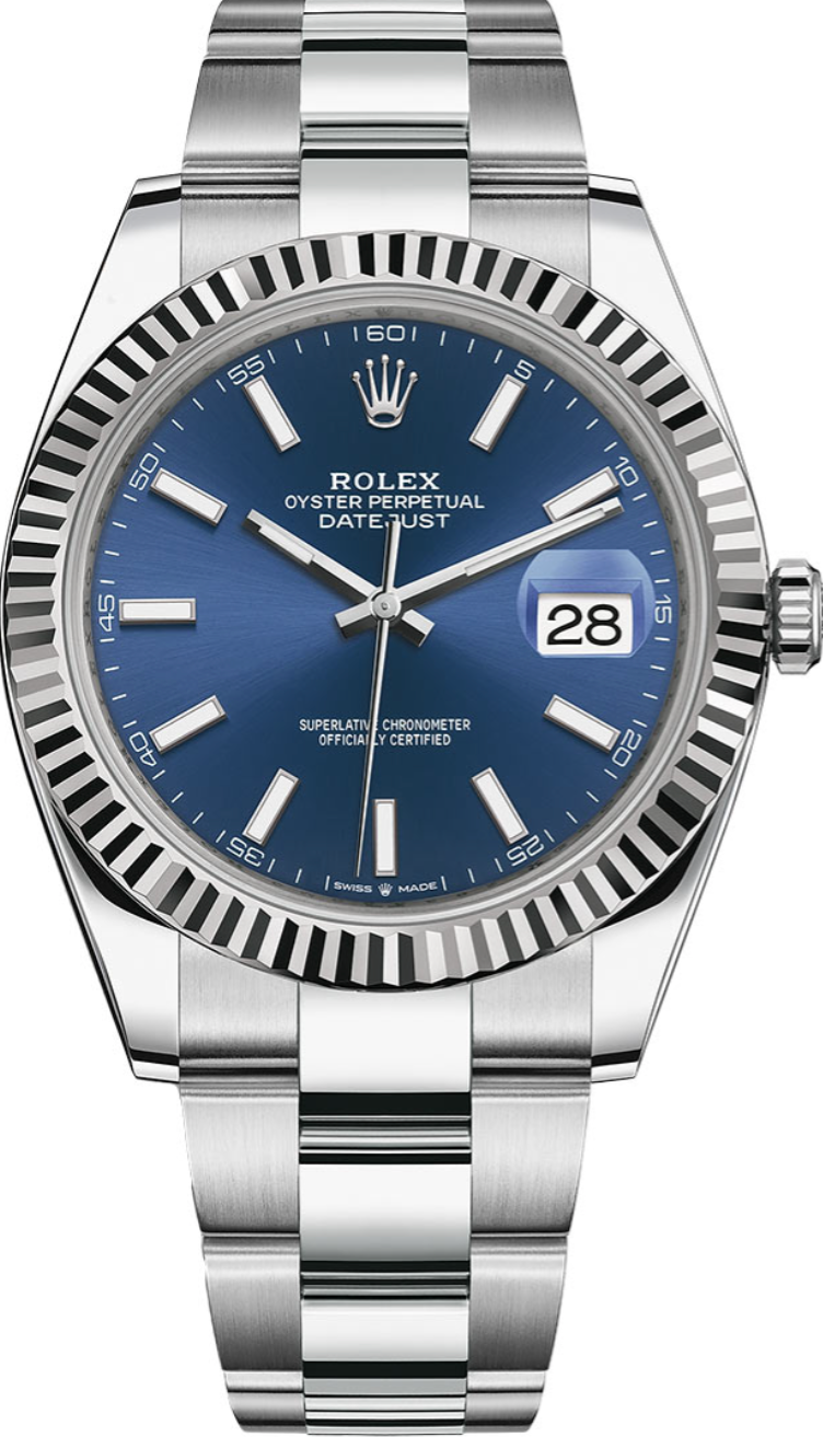 Rolex - Unworn Datejust 41mm Blue Dial Oyster Bracelet 126334