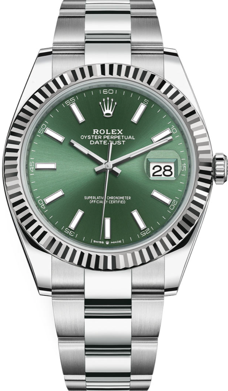 Rolex - Unworn Datejust 41mm Green Dial Oyster Bracelet 126334