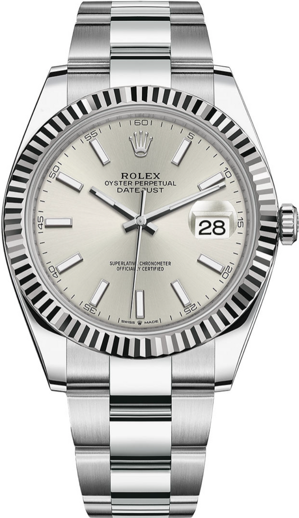 Rolex - Unworn Datejust 41mm Silver Dial Oyster Bracelet 126334