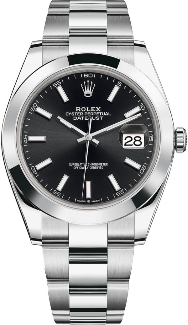 Rolex - Unworn Datejust 41mm Black Dial Oyster Bracelet 126300