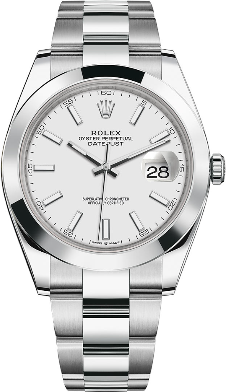 Rolex - Unworn Datejust 41mm White Dial Oyster Bracelet 126300