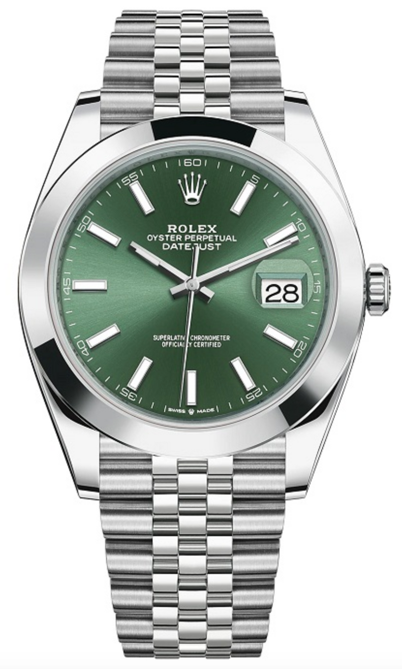 Rolex - Unworn Datejust 41mm Green Dial Jubilee Bracelet 126300