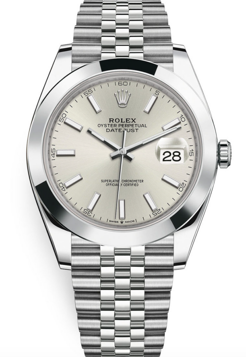 Rolex - Unworn Datejust 41mm Silver Dial Jubilee Bracelet 126300