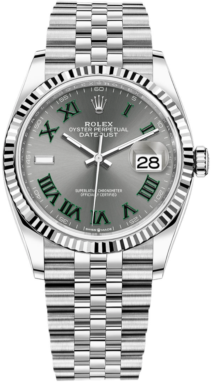 Rolex - Unworn Datejust 36mm Wimbledon Dial Jubilee Bracelet 126234