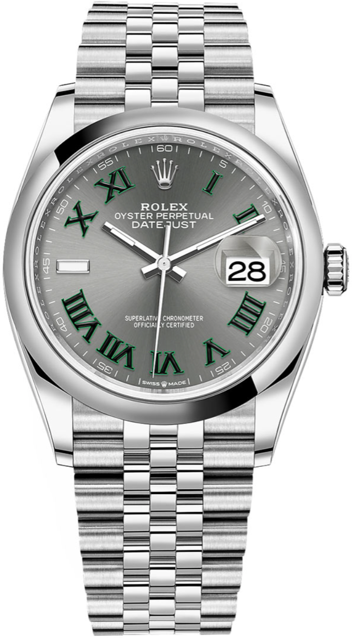 Rolex - Unworn Datejust 36mm Wimbledon Dial Jubilee Bracelet 126200