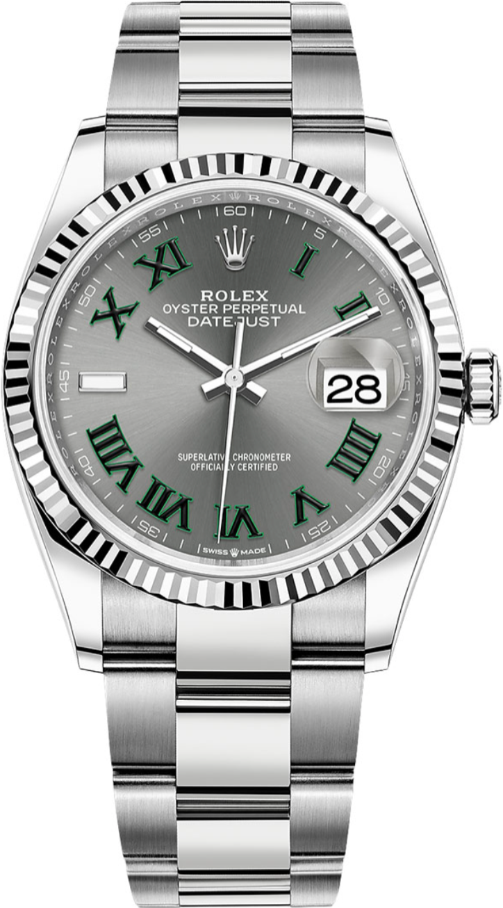 Rolex - Unworn Datejust 36mm Wimbledon Dial Oyster Bracelet 126234